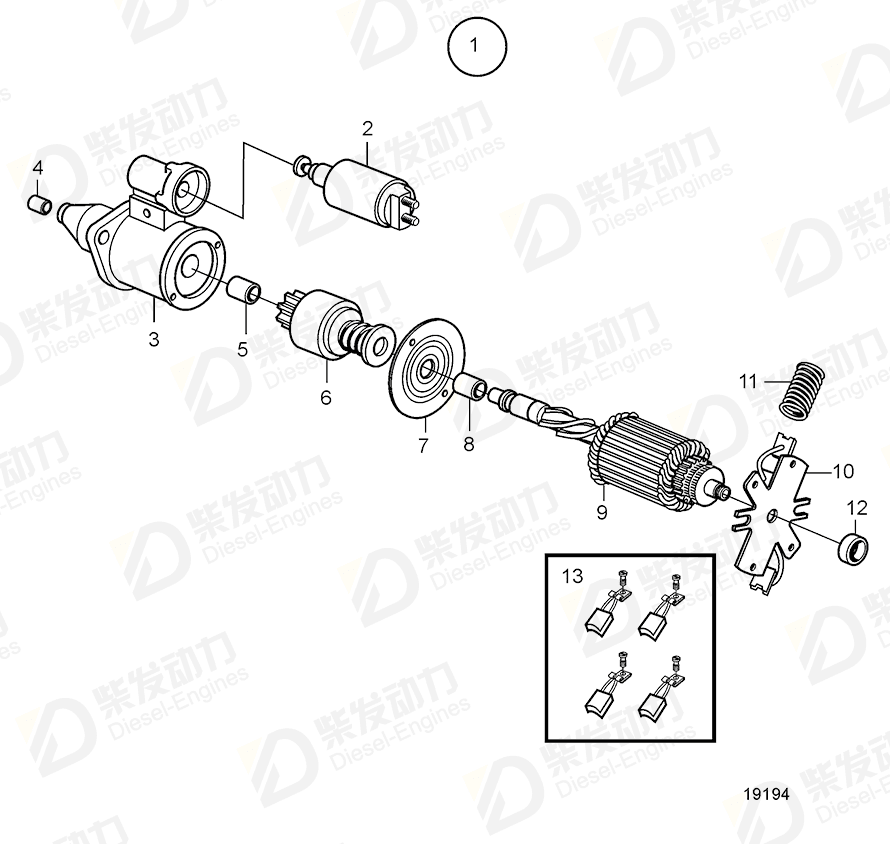 VOLVO Compression spring 20460114 Drawing